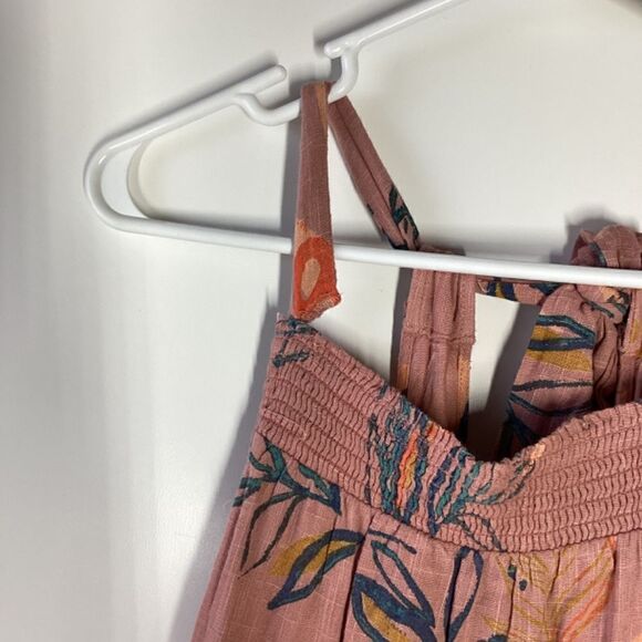 Free People Anita Floral Boho Maxi Dress Mauve Orange - Picture 15 of 16